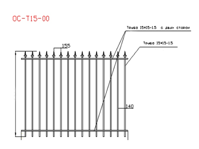 Забор ОС-Т15-00