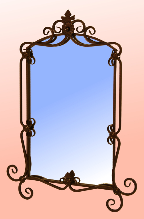 Зеркало кованое "Ромашка"